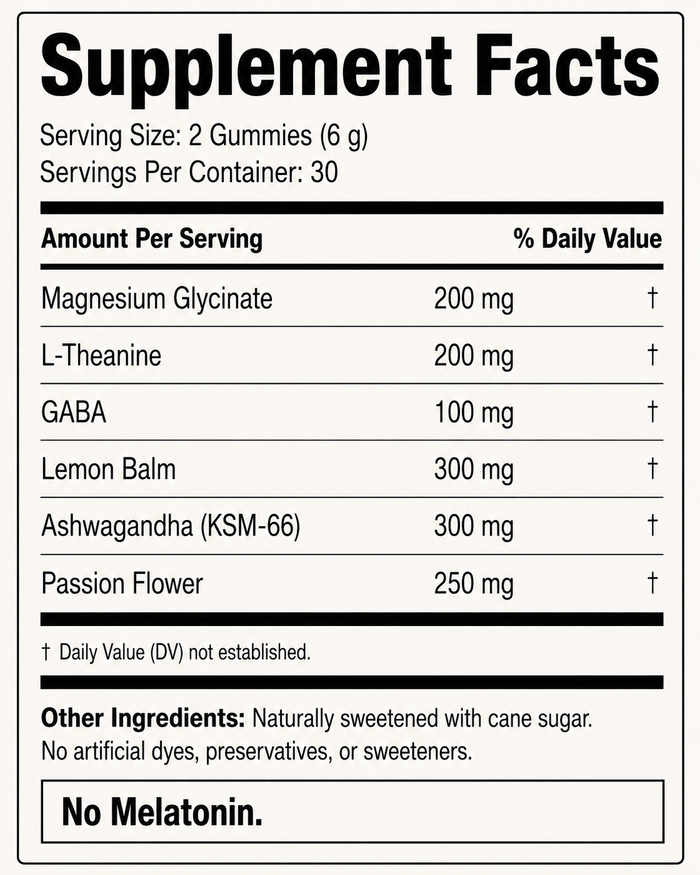 SUNDWN Calming Gummies